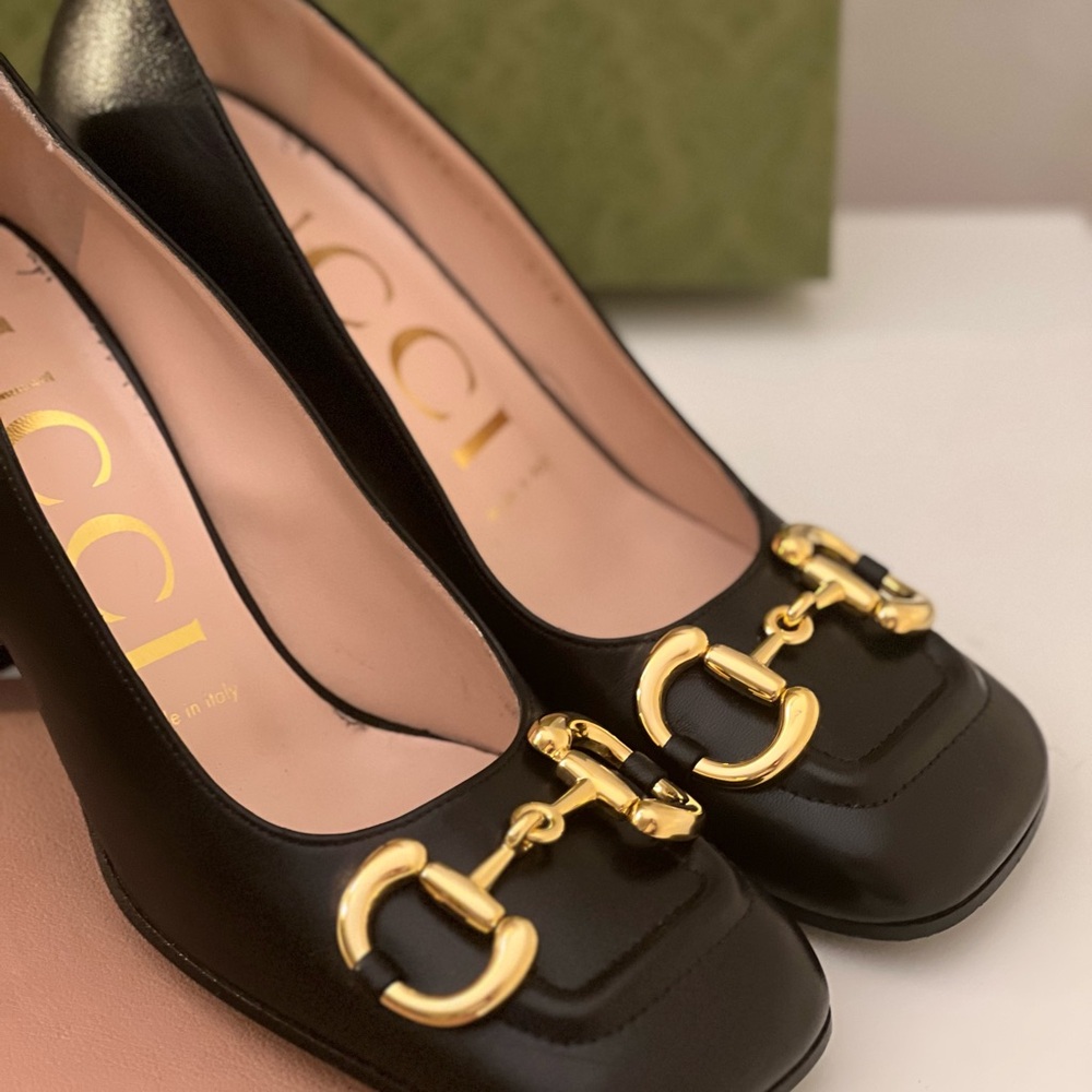 Gucci Malaga Kid Nero pumps